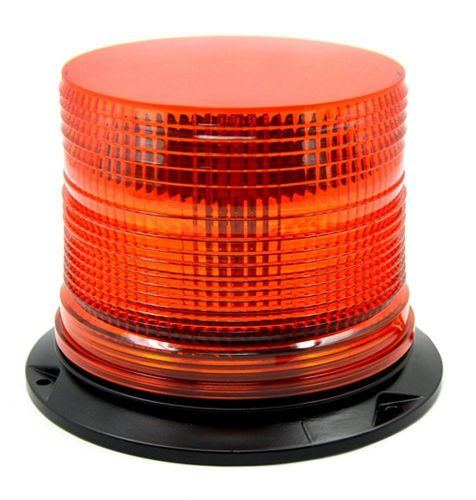 Tirol dc 12v/24v led strobe beacon amber single flash warning light emergency...