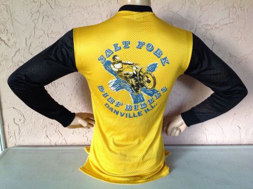 Vintage salt fork dirt riders danville illinois malcolm smith mesh jersey sz m