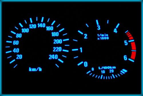 G048 bmw e38, e39, e53 x5 eu 240kmh diesel wb el plasma glow cluster gauges