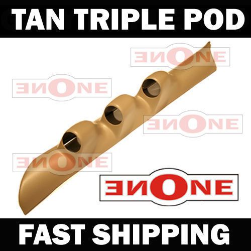 94-97 dodge ram fullsize truck tan triple gauge a pillar pod abs plastic 006-tan