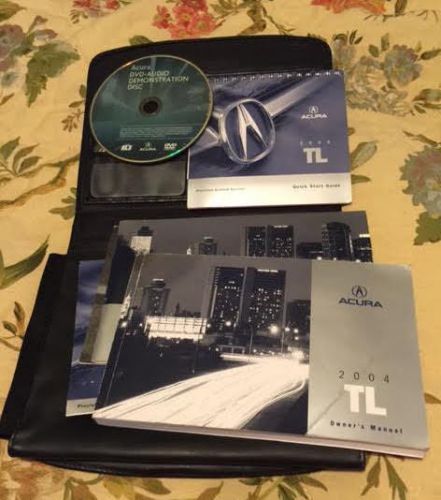 2002 acura tl owners manuals &amp; case