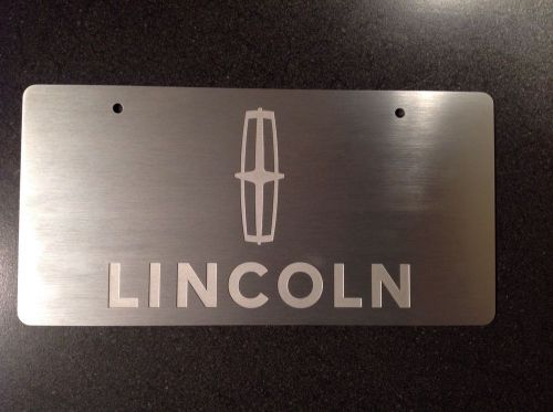 Lincoln billet aluminum license plate