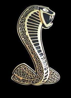 Golden grill grille mustang cobra r emblem badge logo ford mustang cobra shelby