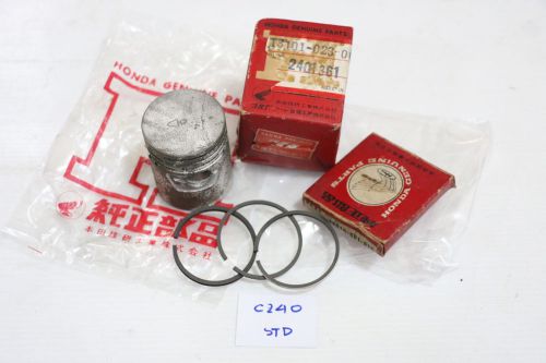 Genuine honda light cub port cub c240 piston + ring size std nos