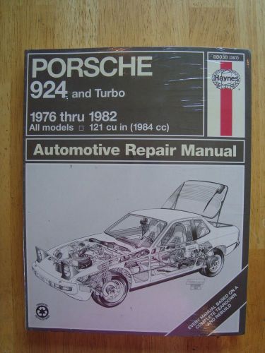 New haynes owner&#039;s workshop manual porsche 924 and turbo 1976-1982 1984cc
