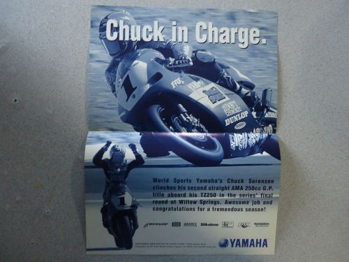 Yamaha chuck sorensen chuck in charge poster 2000 new!!