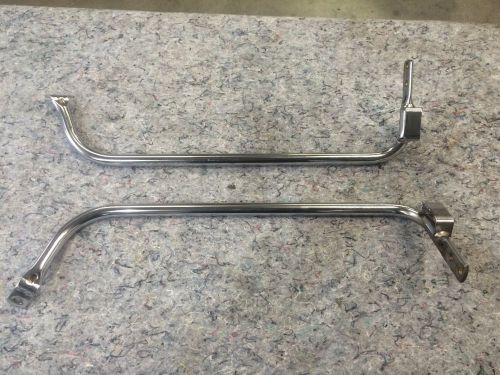 Harley davidson 99-06 road king saddle bag support bars chrome