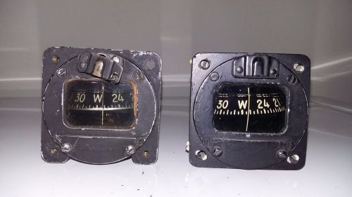 Lot of 2 aircraft compass indicator gauge