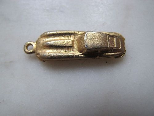 Jaguar xke  necklace pendant keychain fob charm gold tone goldtone