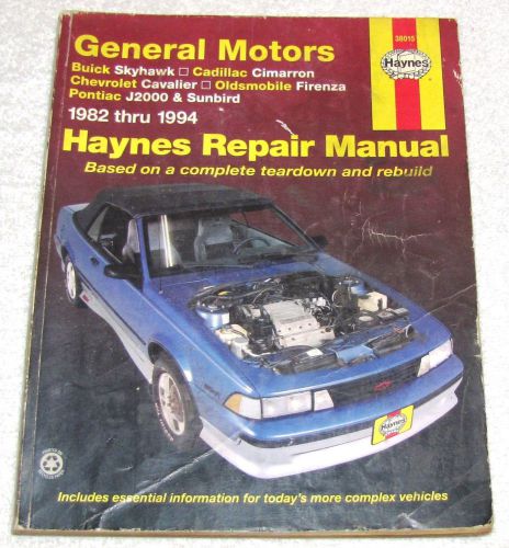 Haynes repair manual--general motors cars--1982-1994