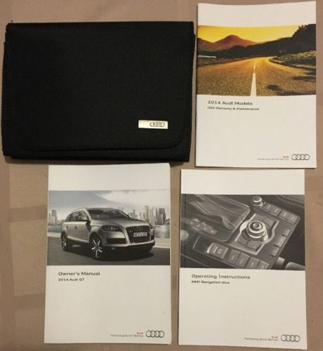 2014 audi q7 owner&#039;s manual with case