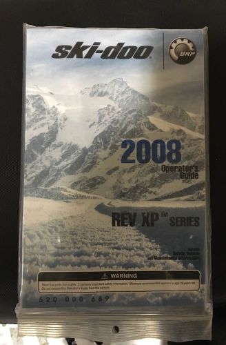 2008 ski-doo users guide / manual