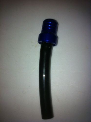 Dirt bike, pit bike, atv gas cap vent valve breather blue  with black hose