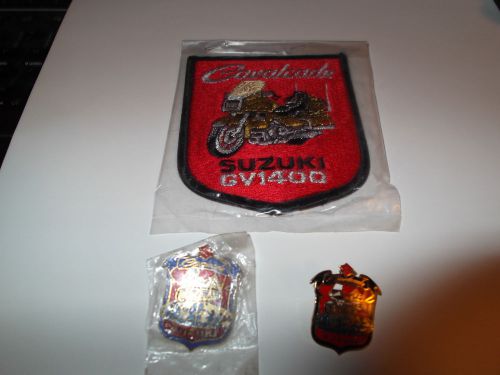 1986 suuki gv1400 cavalcade hat pin and arm patch