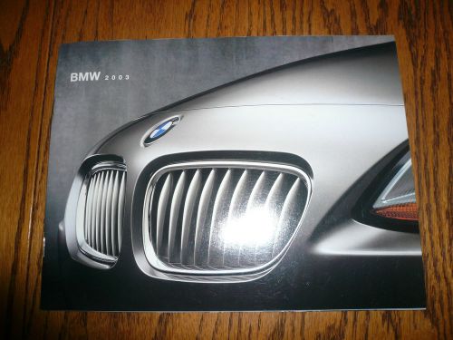 2003 bmw 7 6 5 3 z4 x5 x3 series sales brochure