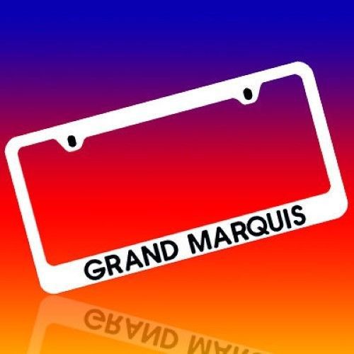 Mercury *grand marquis* genuine engraved chrome license plate frame tag holder 2