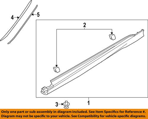 Ford oem cp9z5810176b exterior-rocker molding