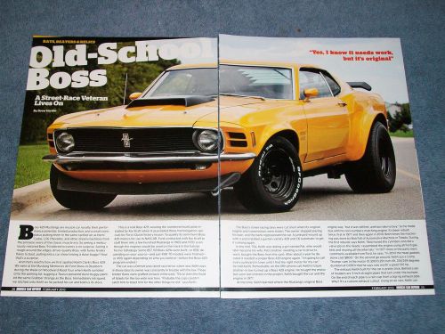 1970 mustang boss 429 street machine article &#034;old-school boss&#034;