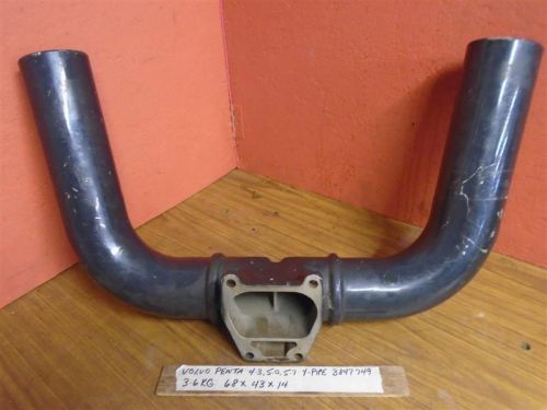 Volvo penta 4.3 5.0 5.7l v6 v8 exhaust y-pipe 3847749