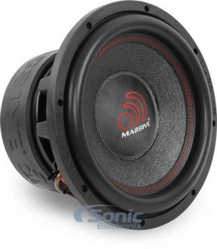 2) massive audio hippo-122 12&#034; 2000w rms hippo series dual 2 ohm car subwoofers