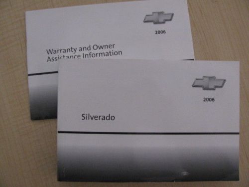 2006 chevy silverado owner&#039;s manual part # 06silverado b second printing