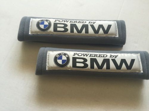 Gray seat belt cover shoulder pads in 2 pcs-bmw