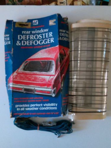 Vintage interdynamics electronic rear window defroster &amp; defogger w/ switch.