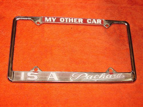 Packard other car  licence plate frame.