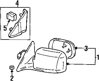 Toyota 67492aa040 genuine oem inner cover