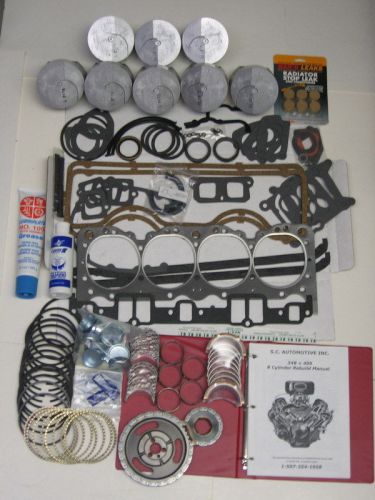 61,62,63,64,65 chevy impala 409 rebuild engine kit 11-1 pistons 270h isky cam