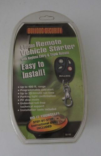 Bulldog rs1100 remote starter with keyless entry &amp; trunk release factory sealed