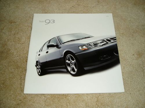 2002 saab 9-3 sedan se viggen sales brochure car auto dealer literature