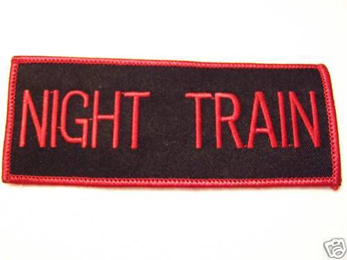 #0615 motorcycle vest patch night train