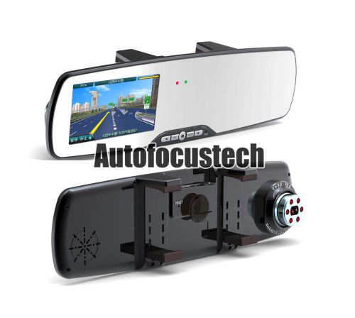 Universal rear view mirror 4.3&#034; inch hd1080p car camera h.264 dvr video recorder