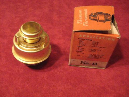 Nos 1934-1940 dodge chrysler plymouth desoto low temperature thermostat #8 new