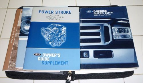 2006 ford f super duty owners manual set 06 guide f250 f350 w/case diesel