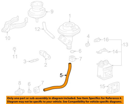 Toyota oem 96-97 rav4 egr system-tube 2561174050