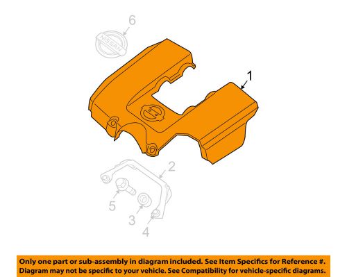 Nissan oem 08-12 pathfinder 5.6l engine appearance cover-engine cover 14041zs60a