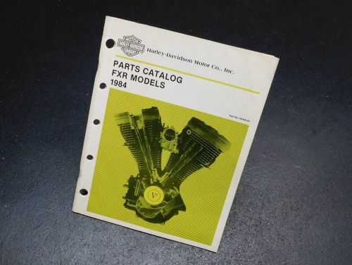 Parts catalog - 1984 harley-davidson fxr - 99439-84
