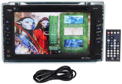 Dual xdvd1262 6.2&#034; double din car dvd player receiver ipod/iphone, usb, sd + aux