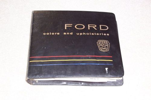 1960 60 ford dealer color &amp; upholstery trim book sunliner t-bird starliner rare