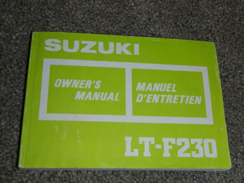 1987 87 suzuki lt-f230 lt f230 service shop service repair manual