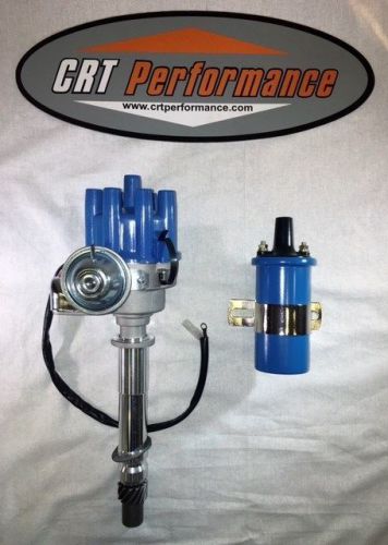 Chevy small block + big block blue female small cap hei distributor + blue coil