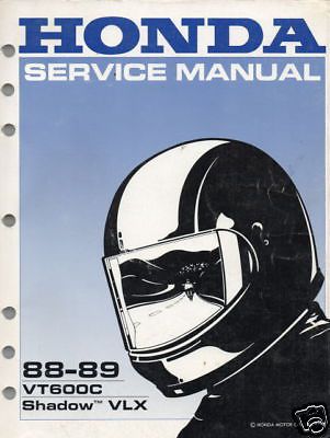 1988-89 honda motorcycle vt600c shadow service manual