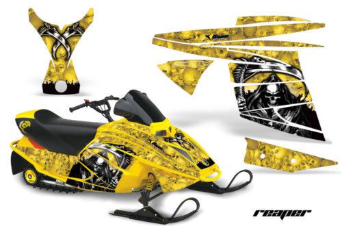 Amr snowmobile ski doo mini z sled graphics kit reaper