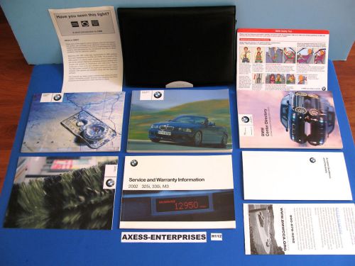 2002 bmw 3-series e46 m3 convertible owners manuals + navigation book set # h112