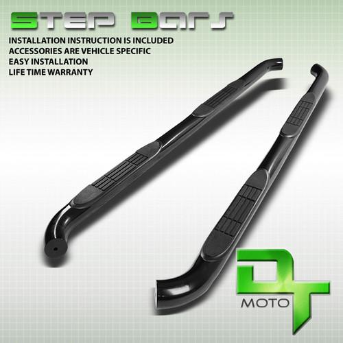 05-13 toyota tacoma access cab 3" black coated side step nerf bar running board