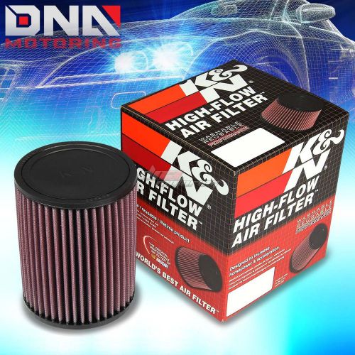 K&amp;n kn universal rubber round straight 3&#034; air filter 6.5&#034; height+clamp ru-2820