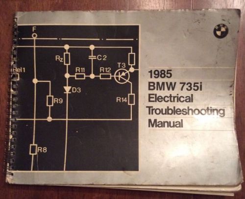 1985 bmw 735i 85 735 electrical troubleshooting wiring service repair manual oem