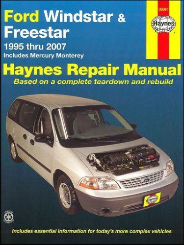 Ford windstar, freestar, mercury monterey repair manual 1995-2007